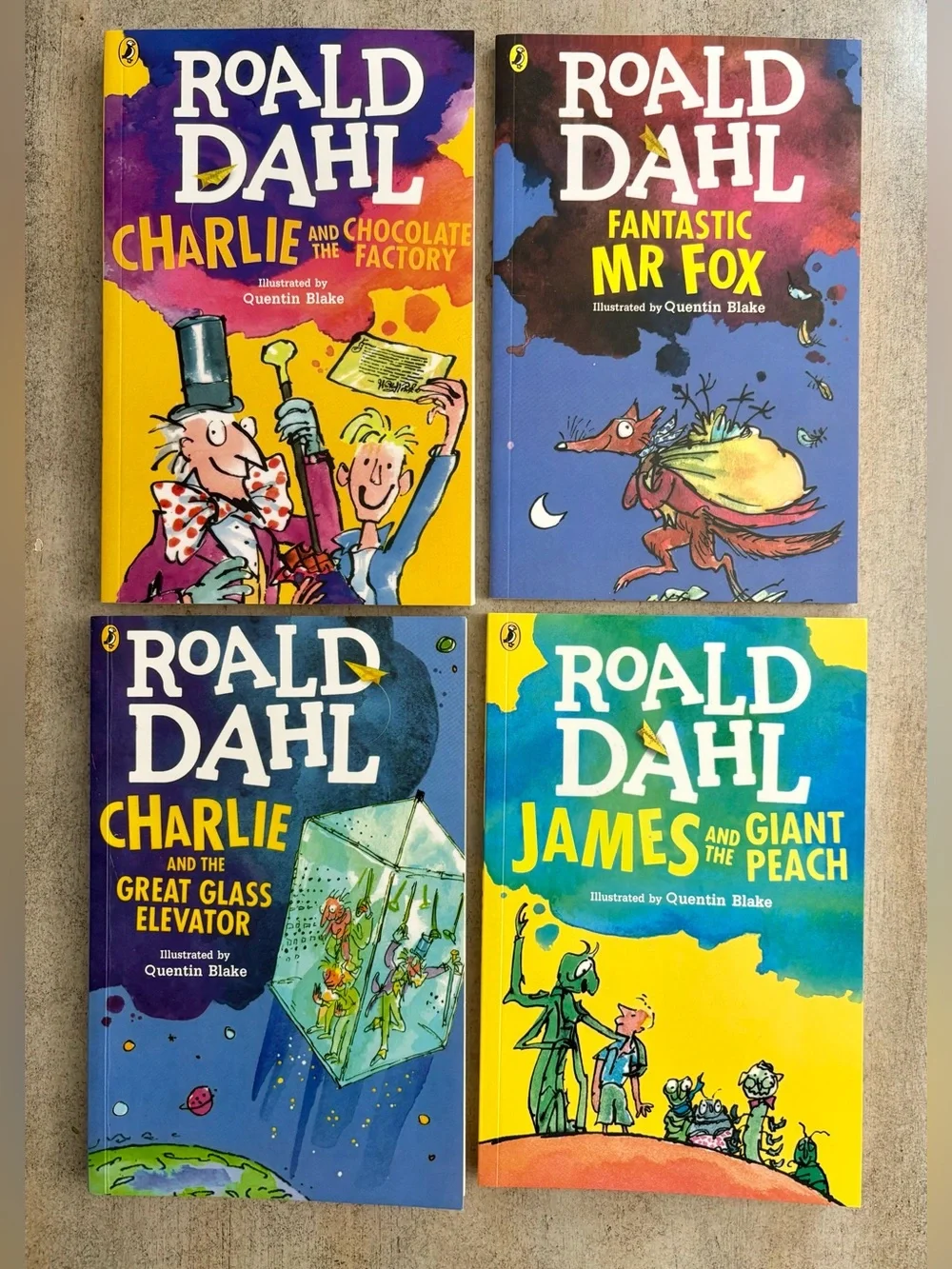 Roald Dahl Magical Gift Box Set (4 Books) - Illustrated by Quentin Blake